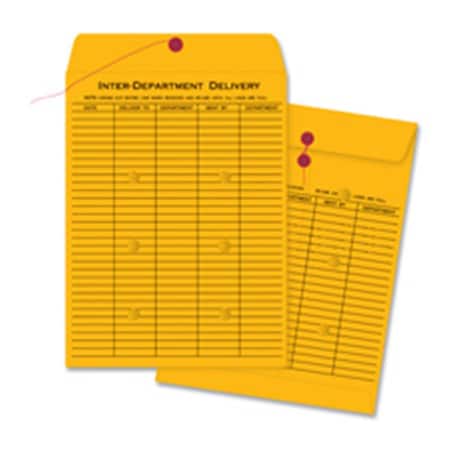 Business Source Envelopes- Interdepartmental- Two-sided- 10in.x13in.- 100-CT- Kraft BU463212